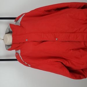 Vintage Nils Ski Snowboard men red jacket full zipper size L